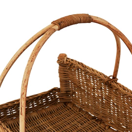Hello Honey® 16" Natural Decorative Rattan Hanging Basket